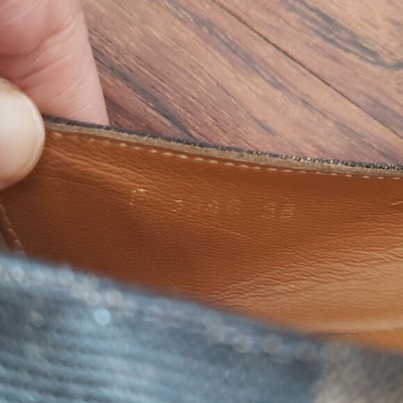 Fendi Womens Black Brown Chic Feminine Leather Classic Ballet Flats Size 38 - Picture 5 of 9